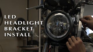 How To Install A LED Motorcycle Headlight  Purpose Built Moto [upl. by Bathsheba201]