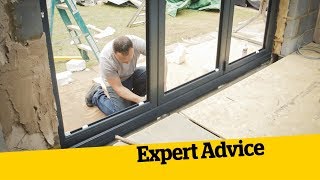 How to Install BiFold Doors How to Build an Extension 12 [upl. by Weitman]