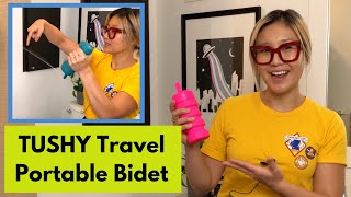 TUSHY Travel portable bidet tutorial How it works when to use it how to use it [upl. by Scrope]