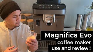 Delonghi Magnifica Evo coffee maker review [upl. by Assirrec]