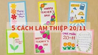 5 Cách làm thiệp 2011 đơn giản và đẹp  Làm thiệp 2011 Sáng tạo 5 mẫu thiệp 2011 độc đáo P50 [upl. by Collbaith]