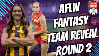 AFLW Fantasy 2024 Team Reveal Round 2 [upl. by Vano]