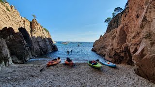 La COVA den Gispert desde Cala AIGUABLAVA Begur [upl. by Martres143]