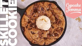 Warm Gooey Skillet Cookie Recipe  the Best Way to eat Cookie  Cupcake Jemma [upl. by Towbin213]