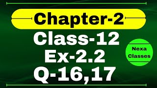 Class 12 Ex 22 Q16 Math  Inverse Trigonometry Q17 Ex 22 Class 12 Math  Ex 22 Q16 Class 12 Math [upl. by Berfield282]