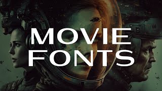 15 Epic Fonts for Filmmakers to Create Stunning Movie Titles [upl. by Nyl]