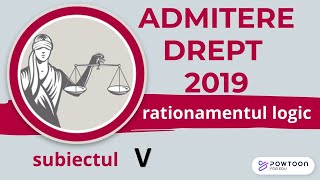 2019 Admitere Facultatea de Drept UBB rationament logic exercitiul 5 [upl. by Ettenrahc514]