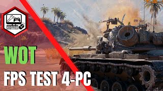 Otestoval som hru World of tanks  FPS výsledky vo videu [upl. by Alphonsa]