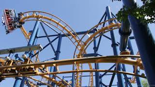 Time Warp formerly Tomb Raider The Ride flying roller coaster at Canadas Wonderland  Zamperla [upl. by Verner924]