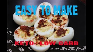 How to Make The Best Deviled Eggs KetoLow Carb Full Recipe [upl. by Cherilynn]