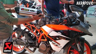 Trying Akrapovic and 6 Other Exhausts on the KTM RC390 2018 [upl. by Donoghue835]