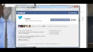 Comment Lier son compte Twitter à son compte Facebook [upl. by Ellehcram]