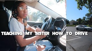 Teaching My Little Sister How To Drive❗️🚗 [upl. by Schuler]