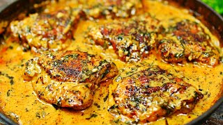 Creamy Garlic Chicken Recipe  Easy Baked Chicken in Creamy Garlic Sauce [upl. by Mascia355]