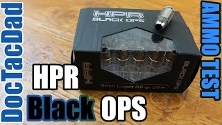 Ammo Test  HPR Black OPS 9mm 85gr OTF  Clear Ballistics Gel [upl. by Dorren717]