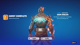 How To Unlock The FREE Grim Emblem Backbling How To Collect 300 Mosaic Tiles INSANELY Fast [upl. by Sidwohl]