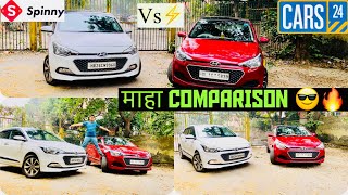 HYUNDAI i20 OWNERS माहा COMPARISON💸CARS24 vs SPINNY CARS WHICH IS BEST🔥😱 CARS24India Myspinny [upl. by Adiehsar]