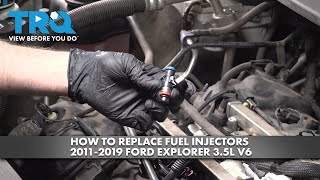 How to Replace Fuel Injectors 20112019 Ford Explorer 35L V6 [upl. by Elie257]