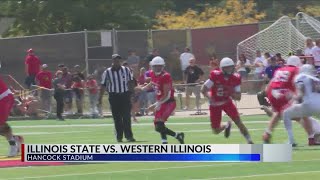 Illini ISU football both win Saturday highlights of Central Illinois soccer First to the Finish [upl. by Yllor]