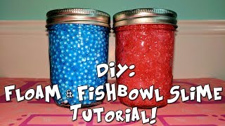 DIY Floam Slime amp Fishbowl Slime TUTORIAL 😍  StephKayCee [upl. by Nosreg]