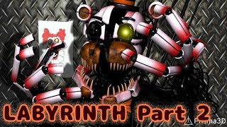 Labyrinth Part 2 Fnaf P3D [upl. by Hyrup]