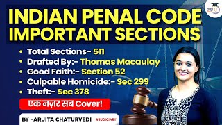 Indian Penal Code Important sections  IPC Important Sections  Important Sections IPC [upl. by Enelloc31]