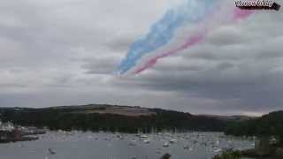 Fowey Royal Regatta 2014 Red Arrows Display Highlights [upl. by Lazaro303]