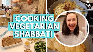 VEGETARIAN SHABBAT DINNER Cook with Me for a Kosher Vegetarian  Vegan Shabbat Meal [upl. by Chansoo]