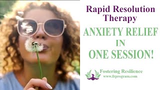 Rapid Resolution Therapy  Relief from Anxiety in One Session  Dr Jon Connelly [upl. by Oscar]