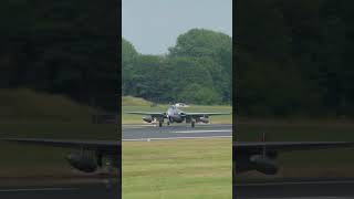 De Havilland Vampire FB52 of the Norwegian Air Force Historical Squadron aeroshow airfest [upl. by Coyle]