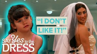 Step Daughters Arent Fans Of Brides Dream Dress  Say Yes To The Dress [upl. by Nnylak]