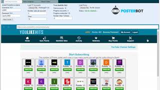 YOULIKEHITS BOT UNLIMITED POINTS WITH UNLIMITED ACCOUNTS [upl. by Enyahs]
