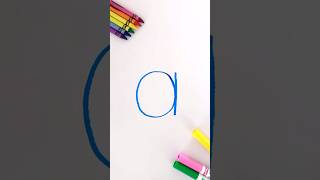 Let’s Write the Alphabet Lowercase Letter a kidslearning learnenglish alphabet spelling kids [upl. by Louanna]