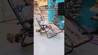 Foldable Reclining Chair shorts recliningchair foldablechair foldingbed [upl. by Yumuk652]