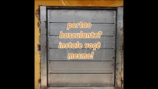 Como instalar portão basculante [upl. by Airogerg40]