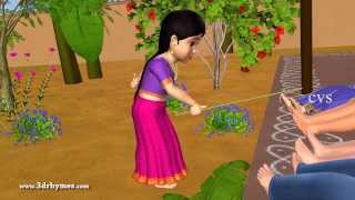 Kalla gajja kankalamma  3D Animation Telugu Nursery Rhymes for children [upl. by Adliw835]