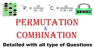 PERMUTATION amp COMBINATION Concept  All type of Problems [upl. by Danforth]