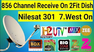 How to Set 7W Nilesat 301 Satellite On Aaj Ka Result in 2Fit Dish setting Signal Check [upl. by Suiremed]