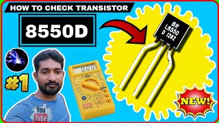 S8550D  HOW TO CHECK TRANSISTOR  CHECKING TESTING WITH MULTIMETER  TRANSISTOR 8550D TESTING hindi [upl. by Legyn782]