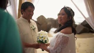 Amazing Beach Wedding Anse Takamaka Seychelles [upl. by Gunter]