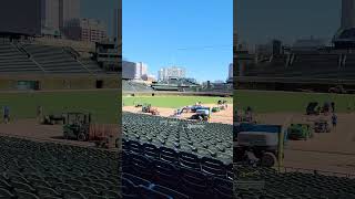 Wrigley Field Tour 101024  seeing the field for the first time baseball fatherandson chicago [upl. by Nelyahs]