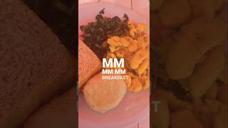 Jamaican breakfast😋 Ackee n saltfish callaloo dumplin😋 travel food vlog jamaica [upl. by Odnama]