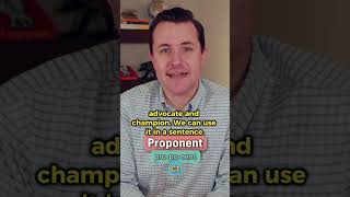 Proponent  Meaning Pronunciation Synonyms and an Example Sentence English Word of the Day [upl. by Cynera850]