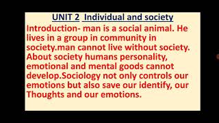 Individual and society [upl. by An]