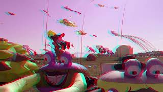 3D Drachenfest Berlin Tempelhof 2024 3D Anaglyph [upl. by Dnomsaj398]