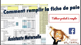 La fiche de paie gratuite dAssmat Solidaire Assistante maternelle [upl. by Steve]