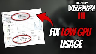 How To FIX High CPU Usage and Low GPU Usage in COD Warzone Modern Warfare 3 [upl. by Assen]