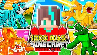 🟥Sobreviví 1000 DÍAS en Minecraft HARDCORE  PELICULA COMPLETA [upl. by Durand389]