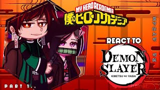 quotMHA react to Demon Slayerquot  Made By ItzMaeツ [upl. by Lal866]