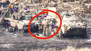 Ukrainian FPV Drone Action wipe out Russian Positions Hiding in Trench Columns [upl. by Giannini]